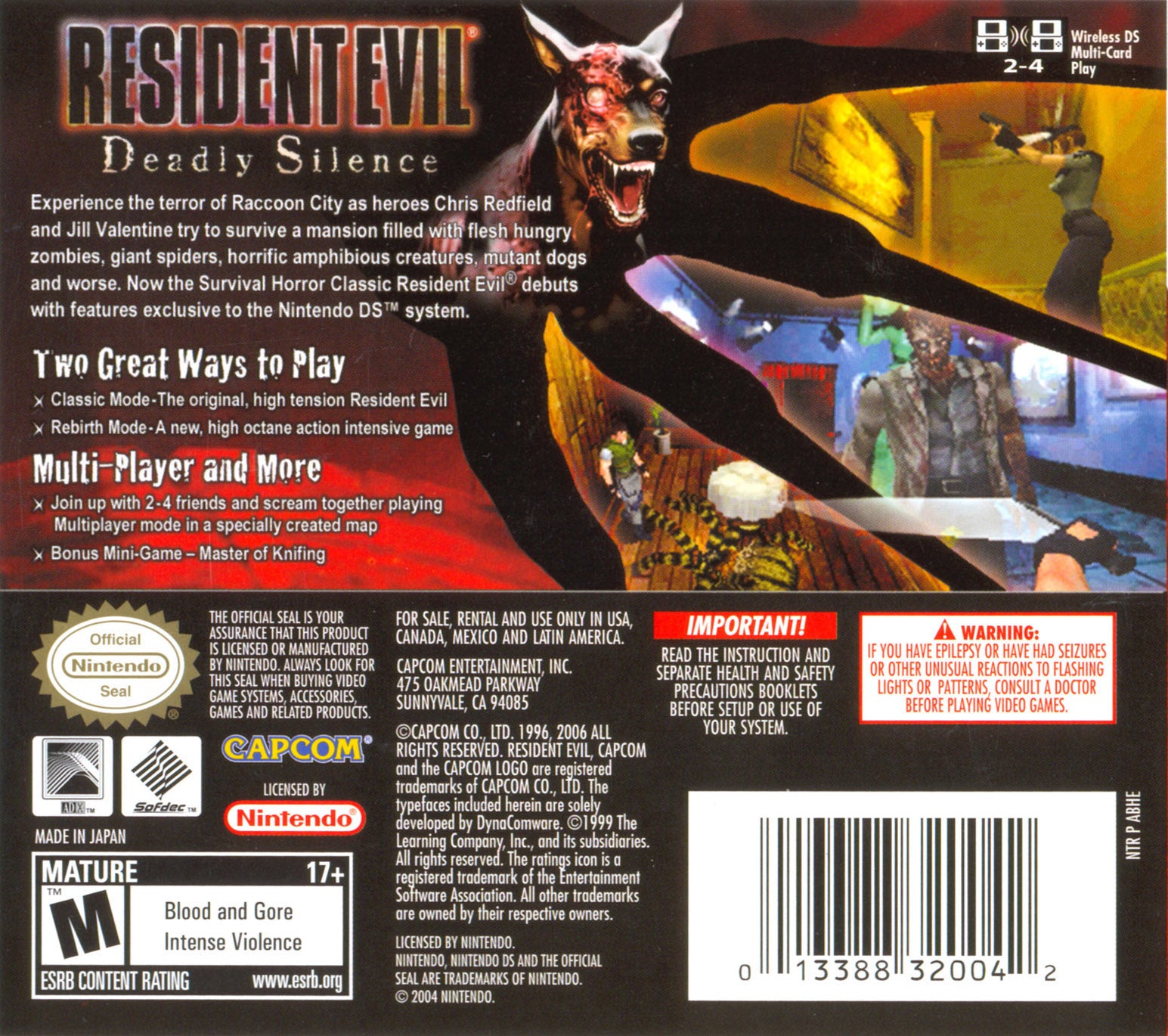 Resident Evil Deadly Silence DS - Video Game - Used - CaveGamers - Image 2