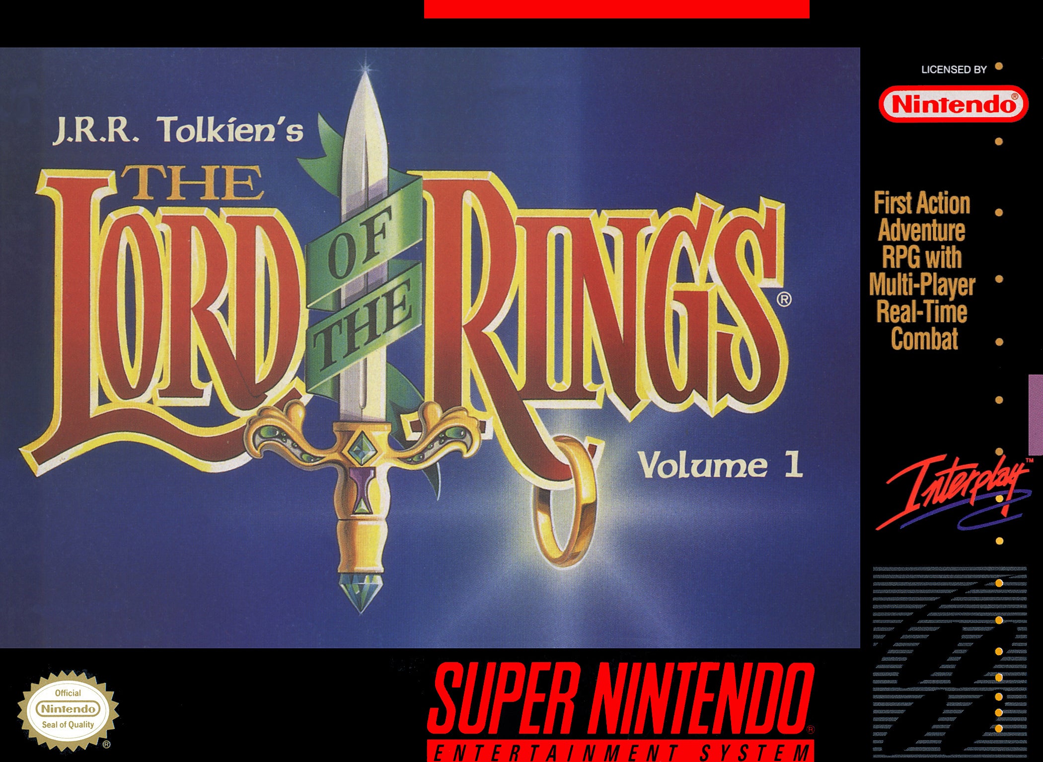 The Lord of the Rings: Volume 1 SNES - Video Game - Used - CaveGamers
