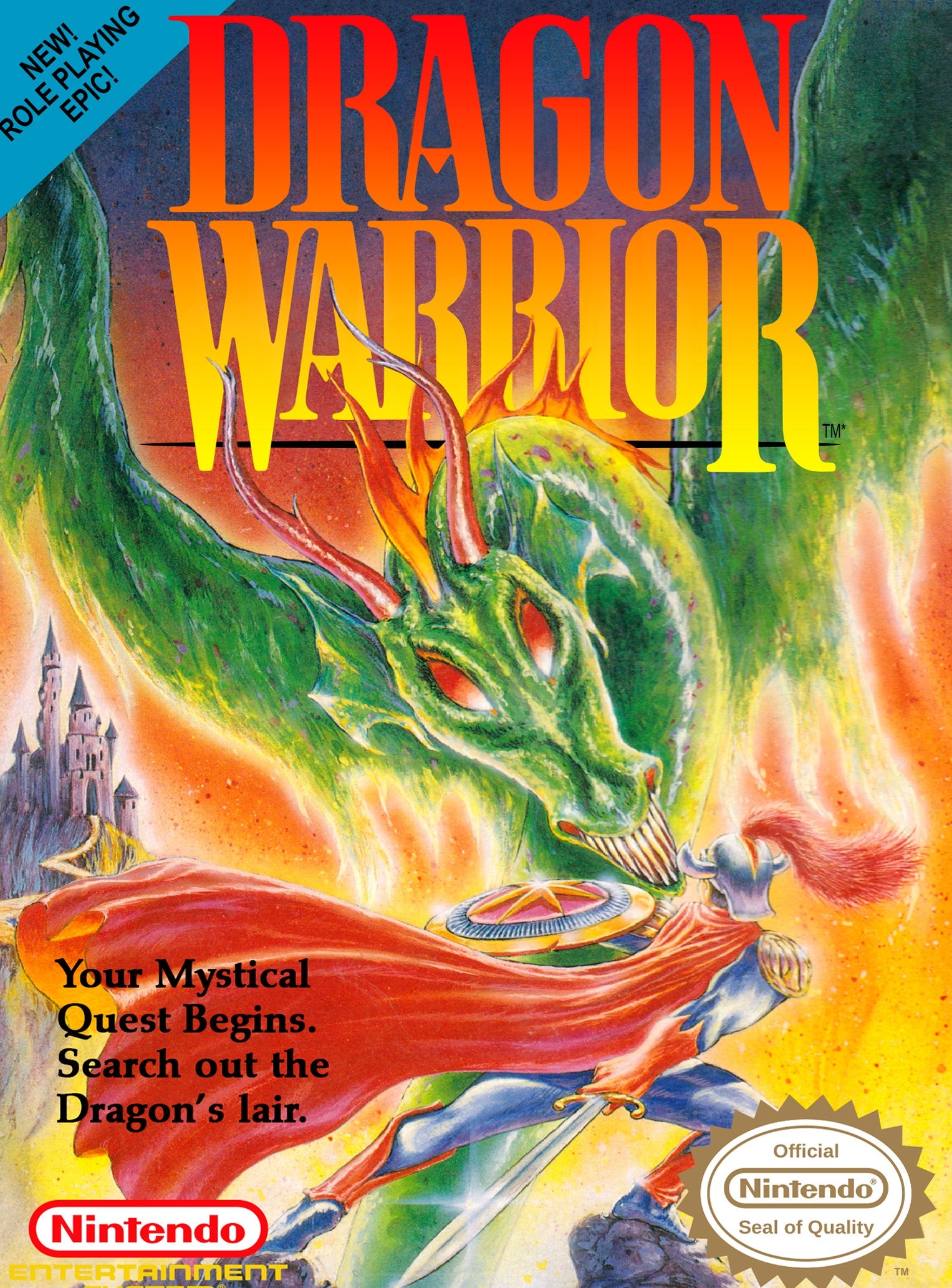 Dragon Warrior NES - Video Game - Used - CaveGamers