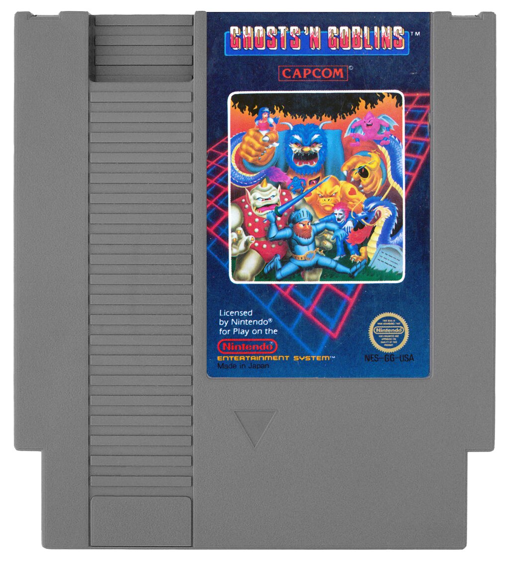 Ghosts 'N Goblins NES - Video Game - Used - CaveGamers - Image 3