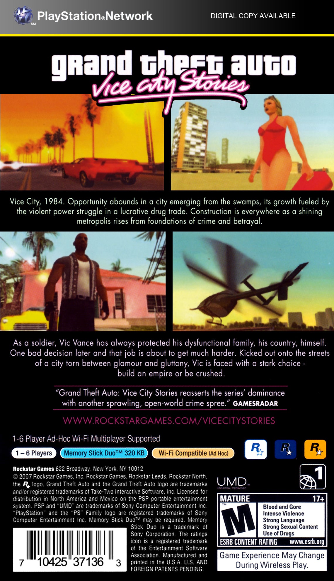 Grand Theft Auto: Vice City Stories PSP - Video Game - Used - CaveGamers - Image 2
