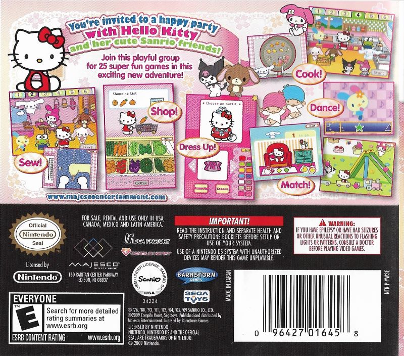Hello Kitty Party DS - Video Game - Used - CaveGamers - Image 2