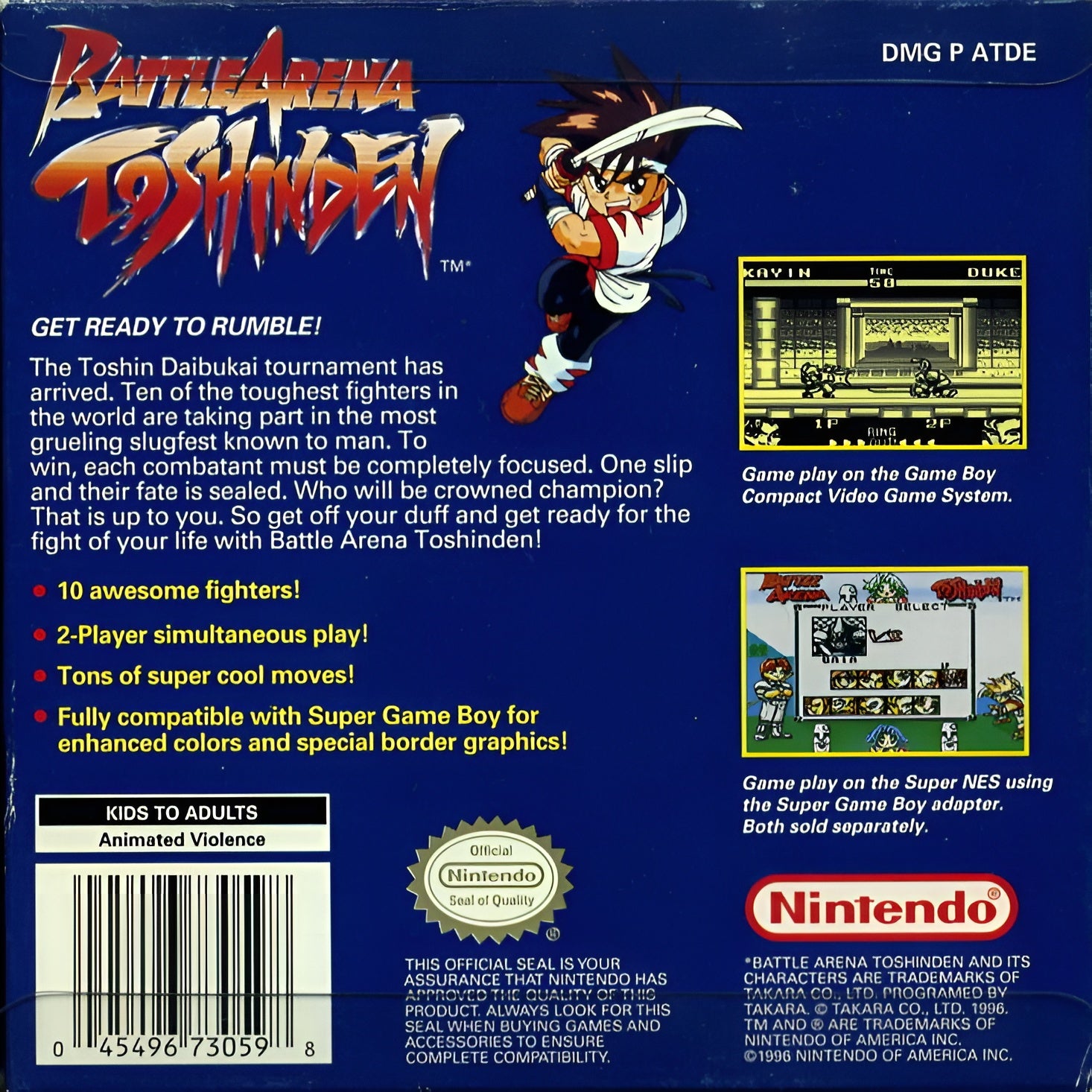 Battle Arena Toshinden Game Boy - Video Game - Used - CaveGamers - Image 2