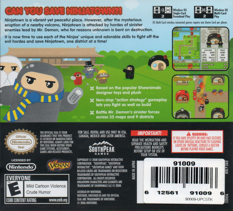 Ninja Town DS - Video Game - Used - CaveGamers - Image 2