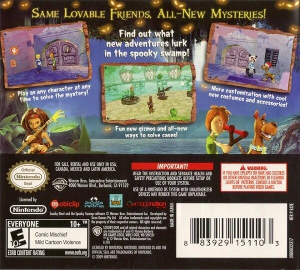 Scooby-Doo! and the Spooky Swamp DS - Video Game - Used - CaveGamers - Image 2