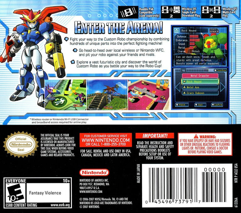 Custom Robo Arena DS - Video Game - Used - CaveGamers - Image 2