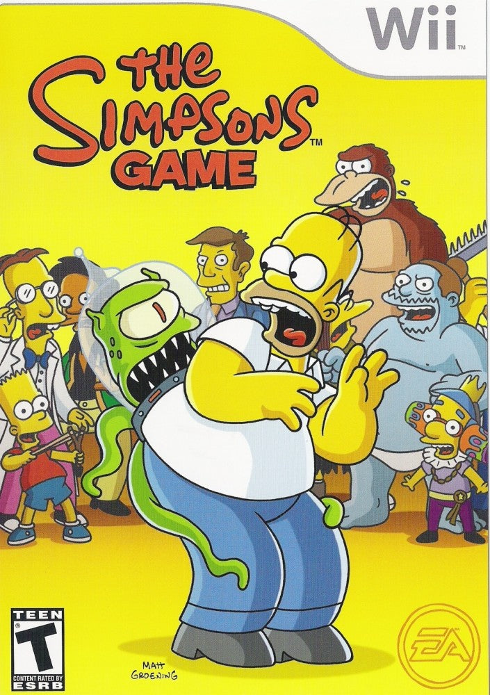 The Simpsons Game Wii - Video Game - Used - CaveGamers