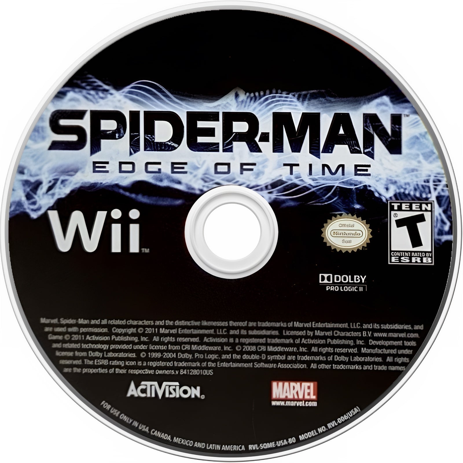 Spider-Man: The Edge of Time Wii - Video Game - Used - CaveGamers - Image 3