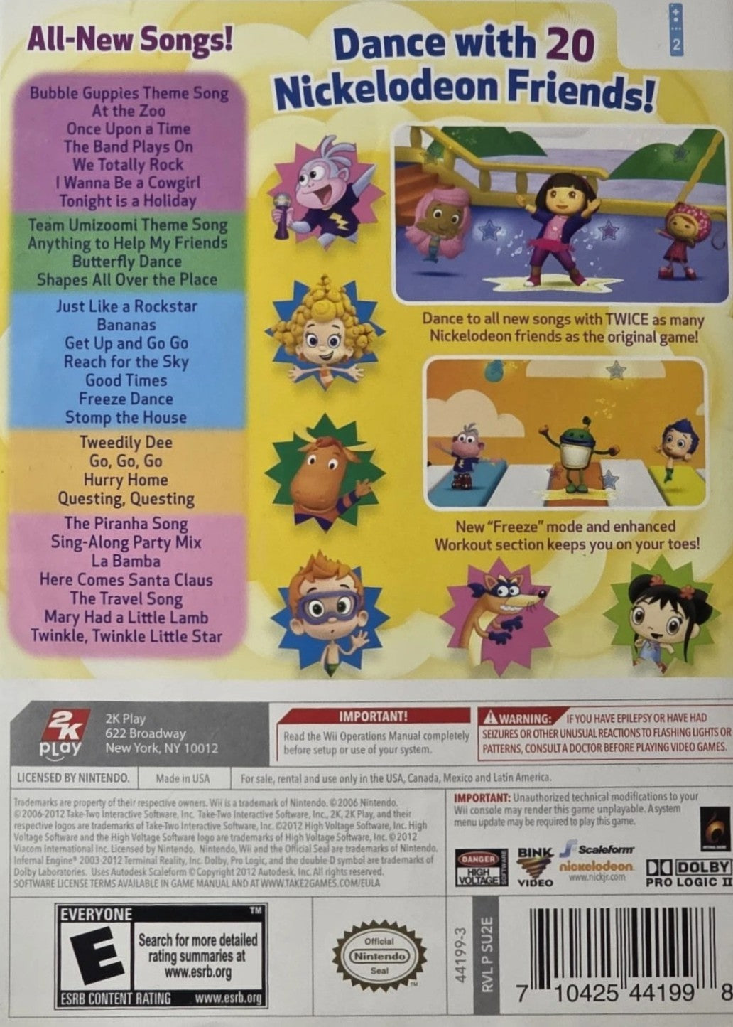 Nickelodeon Dance 2 Wii - Video Game - Used - CaveGamers - Image 2