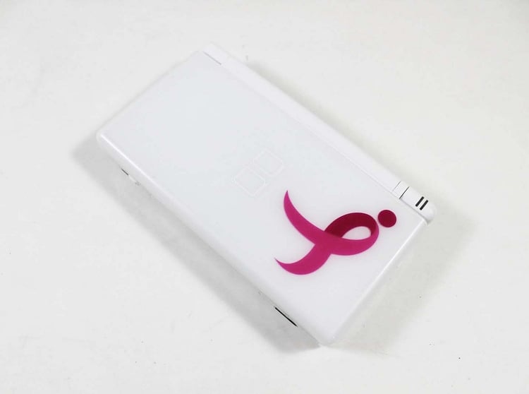 Nintendo DS Lite - White Pink Ribbon Edition - Video Game System - Used - CaveGamers - Image 2