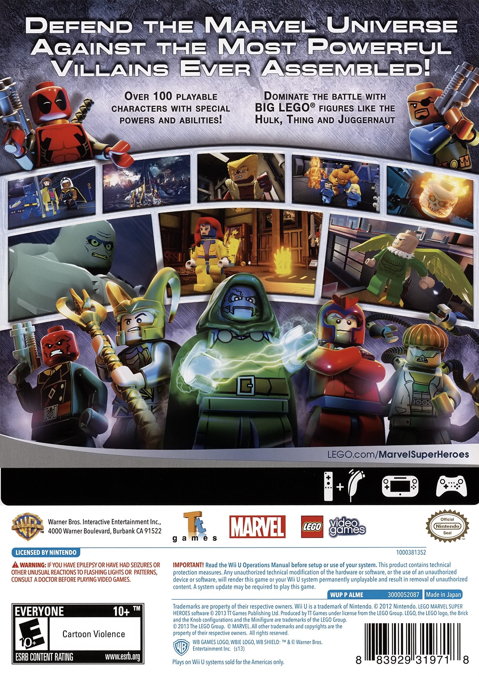 LEGO: Marvel Super Heroes Wii U - Video Game - Used - CaveGamers - Image 2