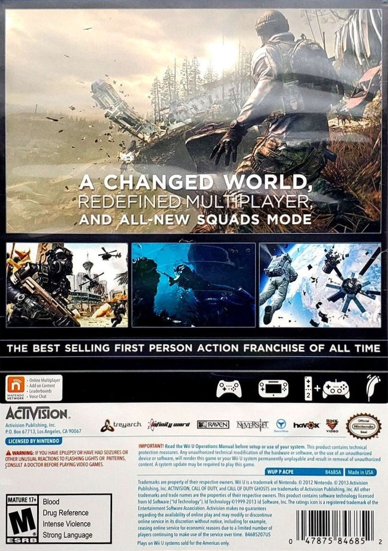 Call of Duty: Ghosts Wii U - Video Game - Used - CaveGamers - Image 2