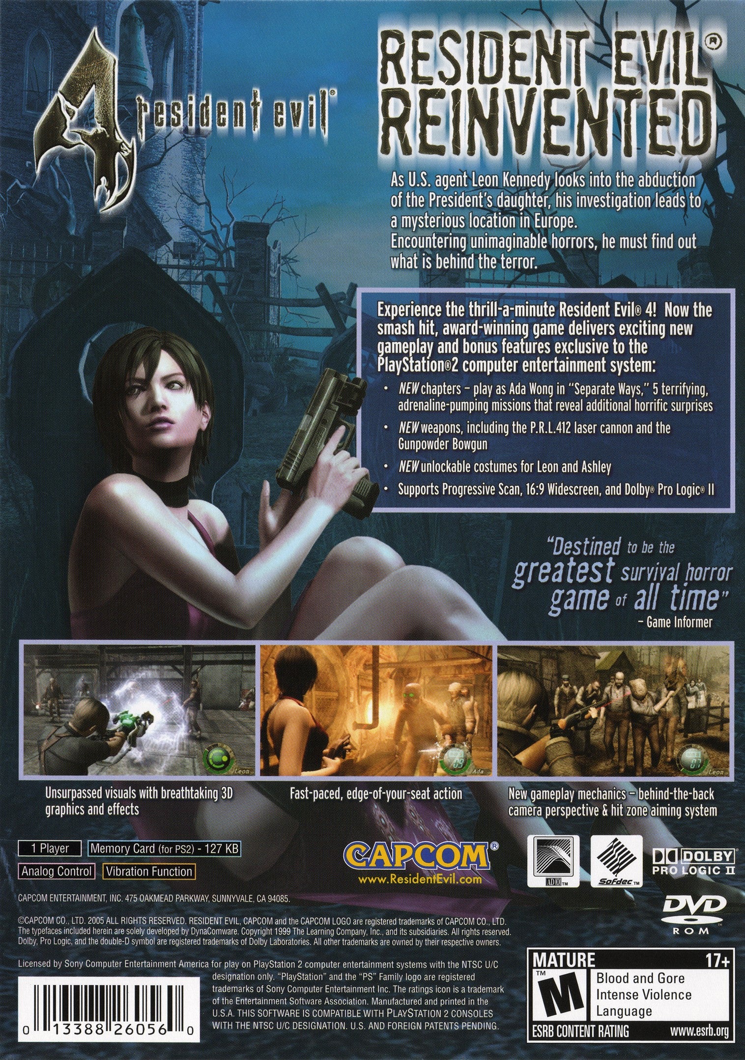 Resident Evil 4 PS2 - Video Game - Used - CaveGamers - Image 2