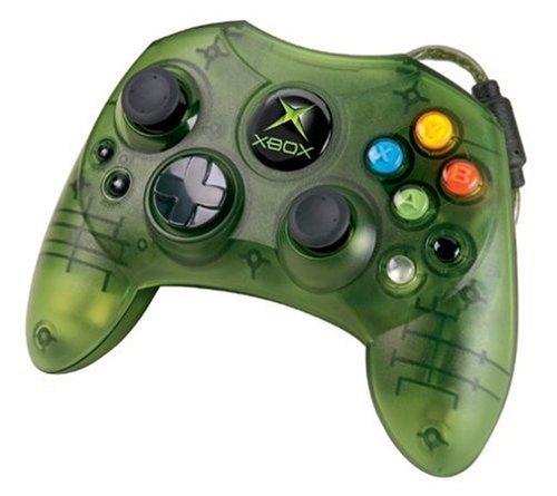 Original Xbox Controller S - Green - Video Game Accessory - Used - CaveGamers