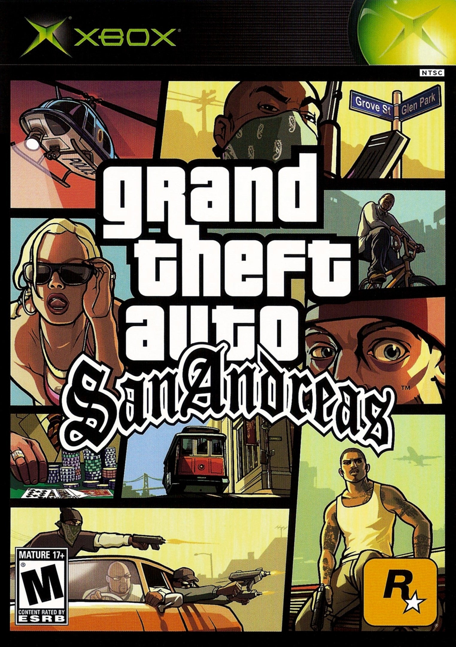 Grand Theft Auto San Andreas Xbox - Video Game - Used - CaveGamers