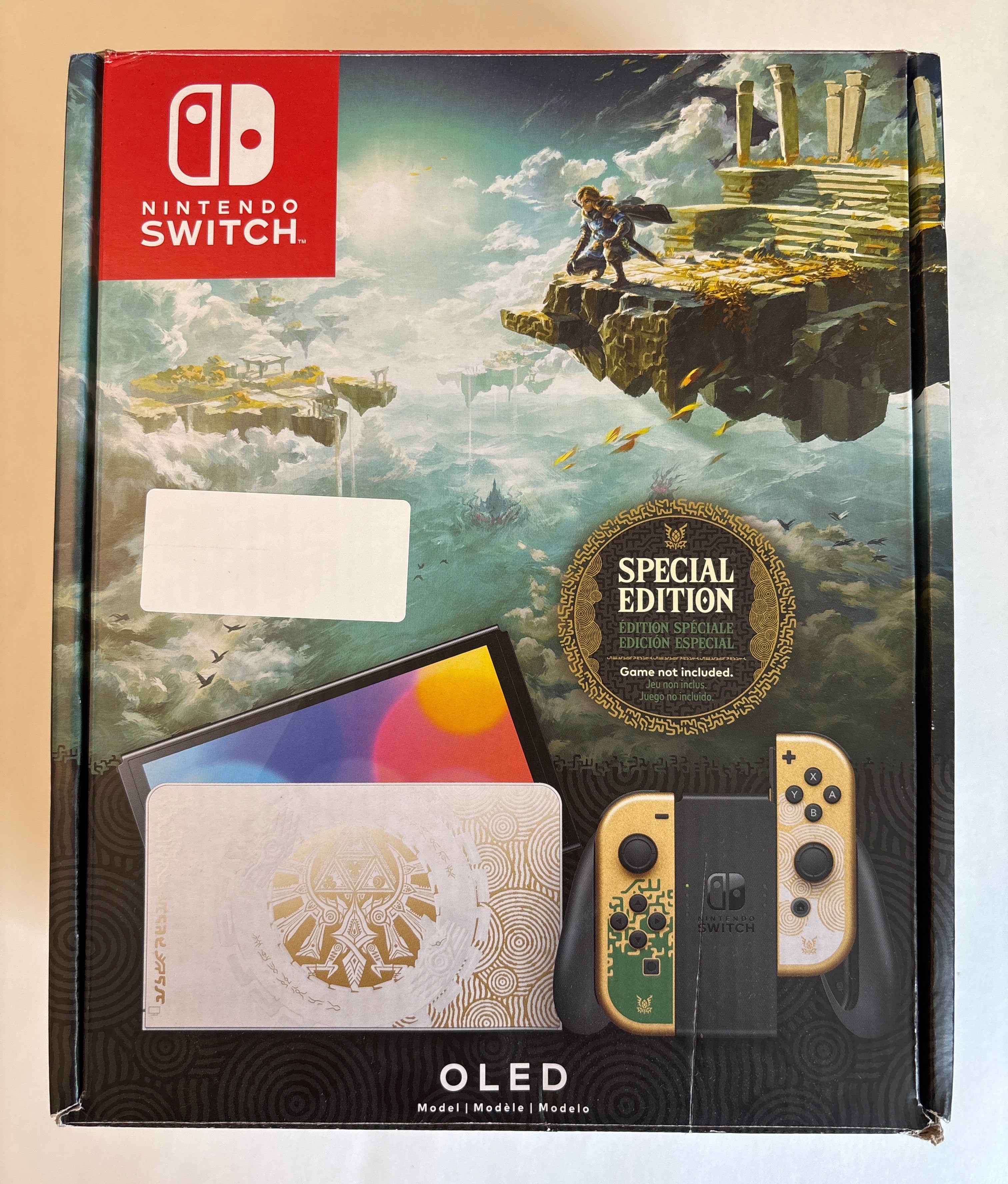 Nintendo Switch OLED Legend of Zelda Tears of the Kingdom Limited Edition Complete In Box!
