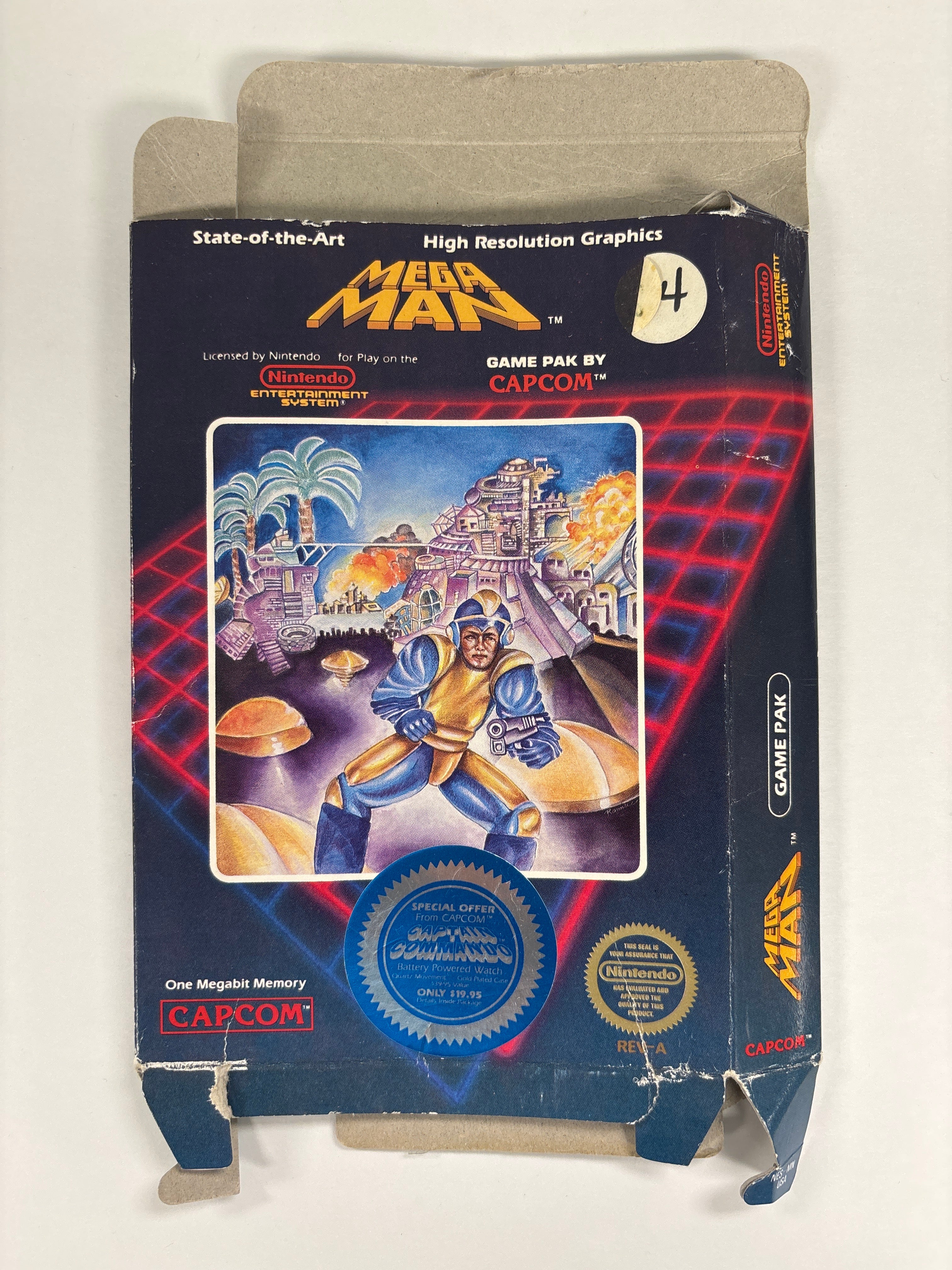 Mega Man 1 Original Nintendo NES Box Only No Manuals or Game