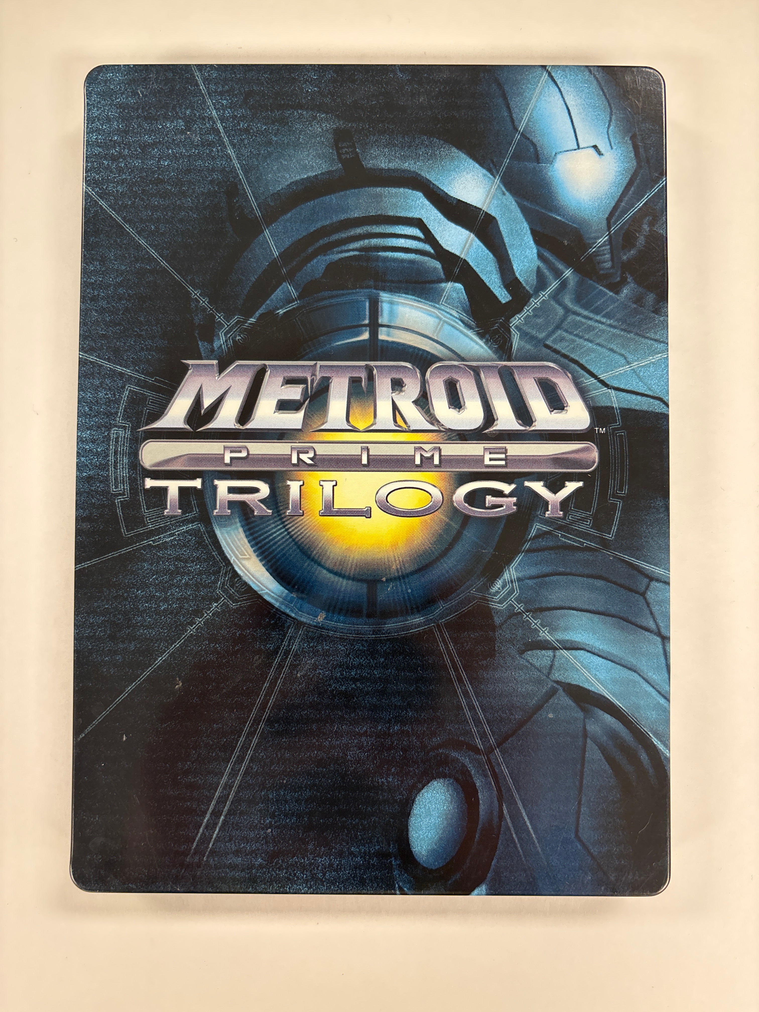 Metroid Prime Trilogy - Nintendo Wii Steelbook Case & Manual Only No Game