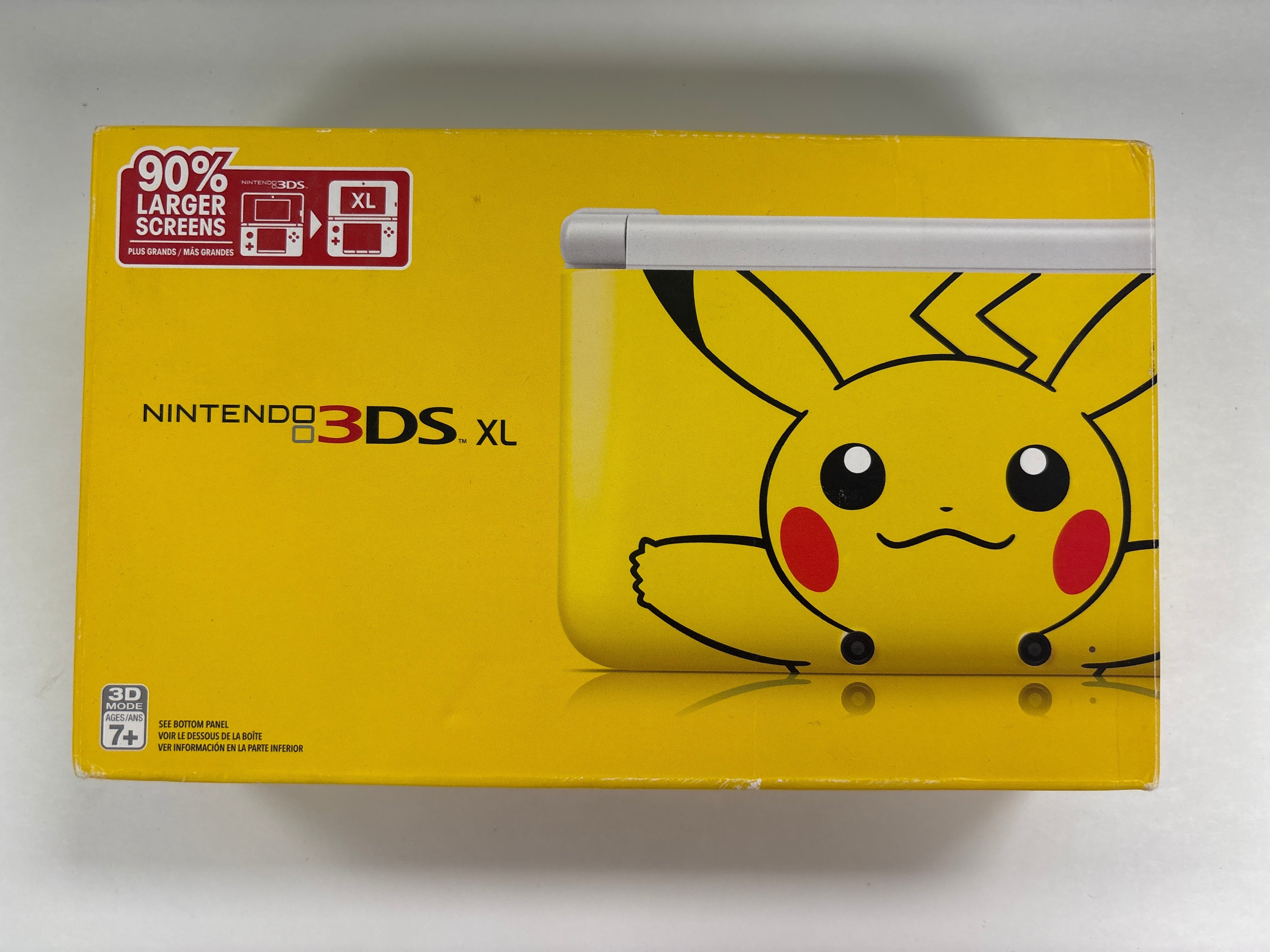 Nintendo 3DS XL Pikachu Edition Yellow Box Only No Handheld
