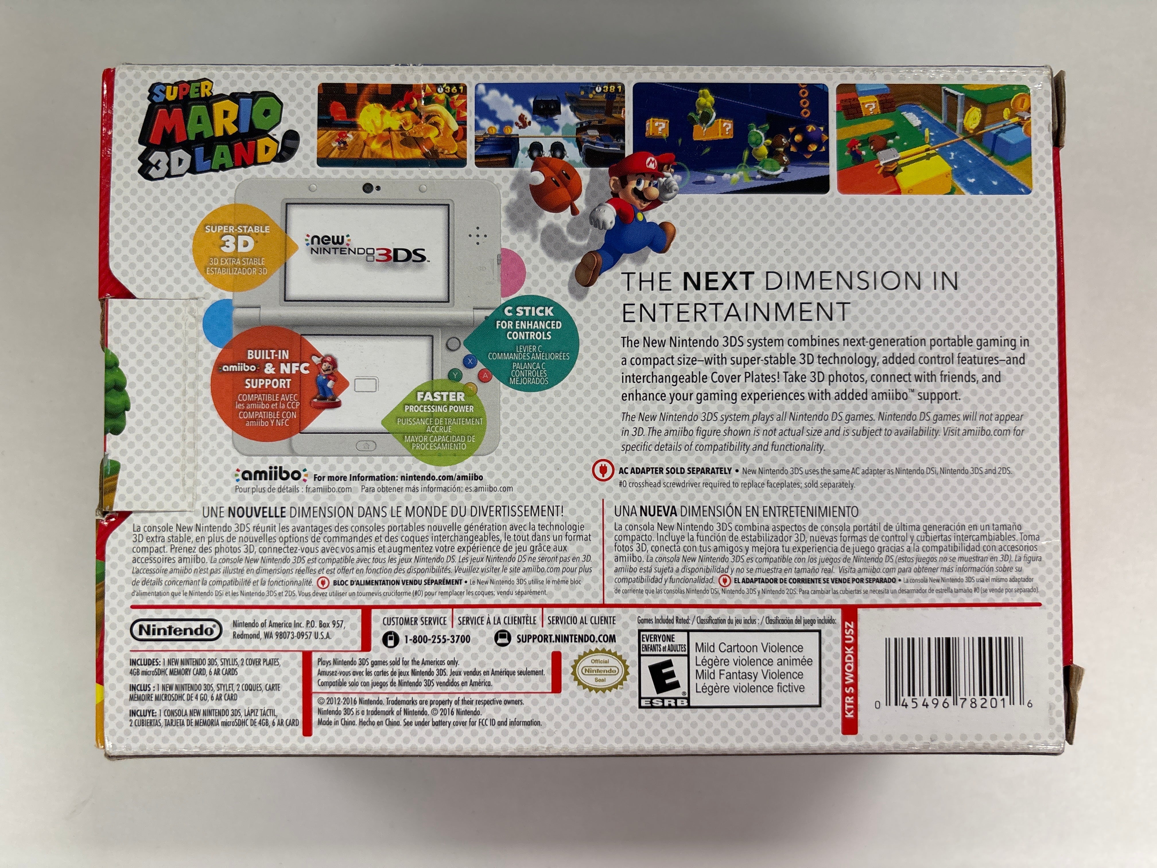 New Nintendo 3DS Super Mario 3D Land Edition Box Only No Handheld