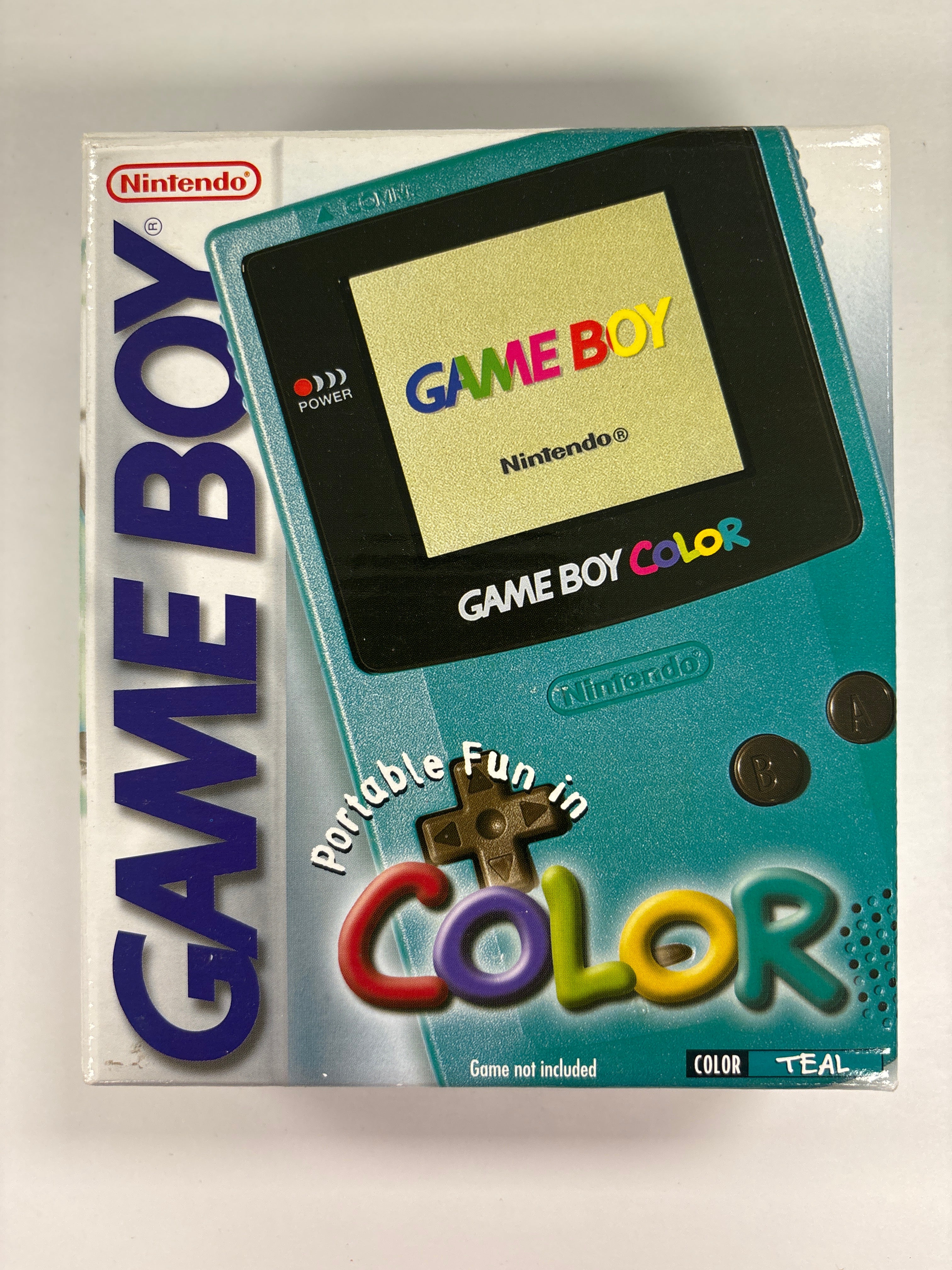 Nintendo Game Boy Color Teal Box Only No Handheld
