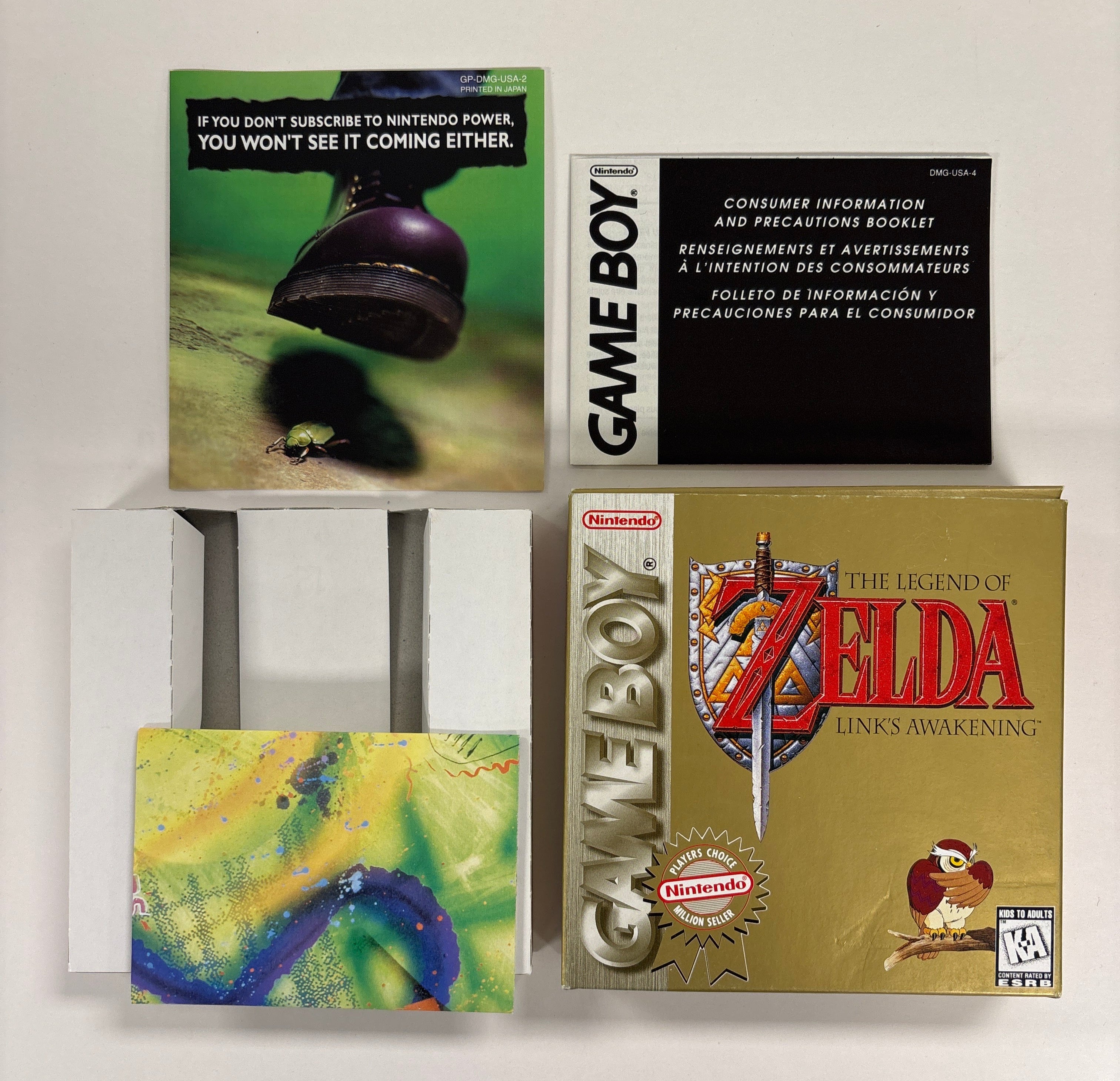 The Legend of Zelda: Link's Awakening - Game Boy Box & Inserts Only No Game or Manual