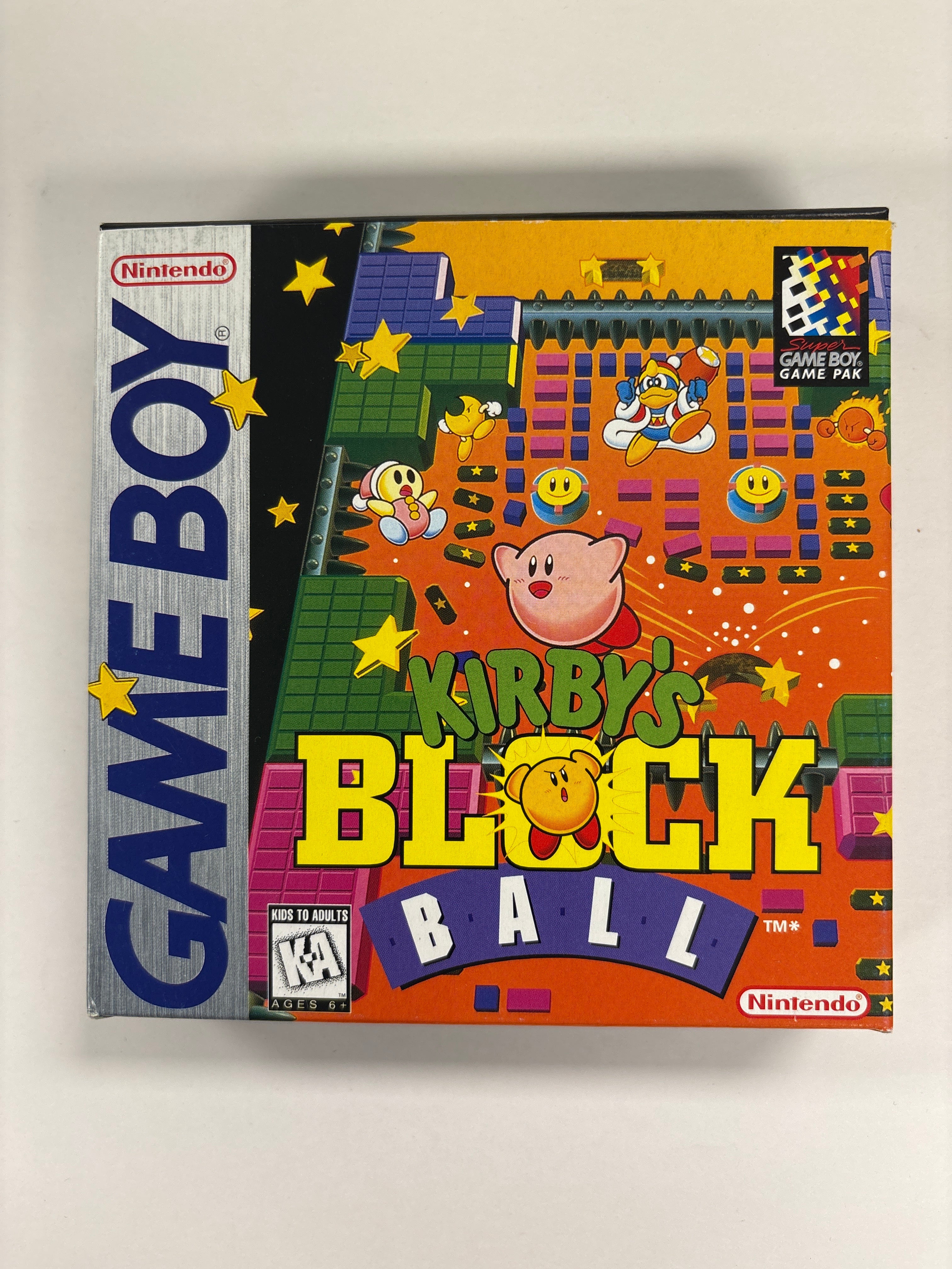 Kirby's Block Ball - Game Boy Box & Cardboard Insert Only No Game or Manuals