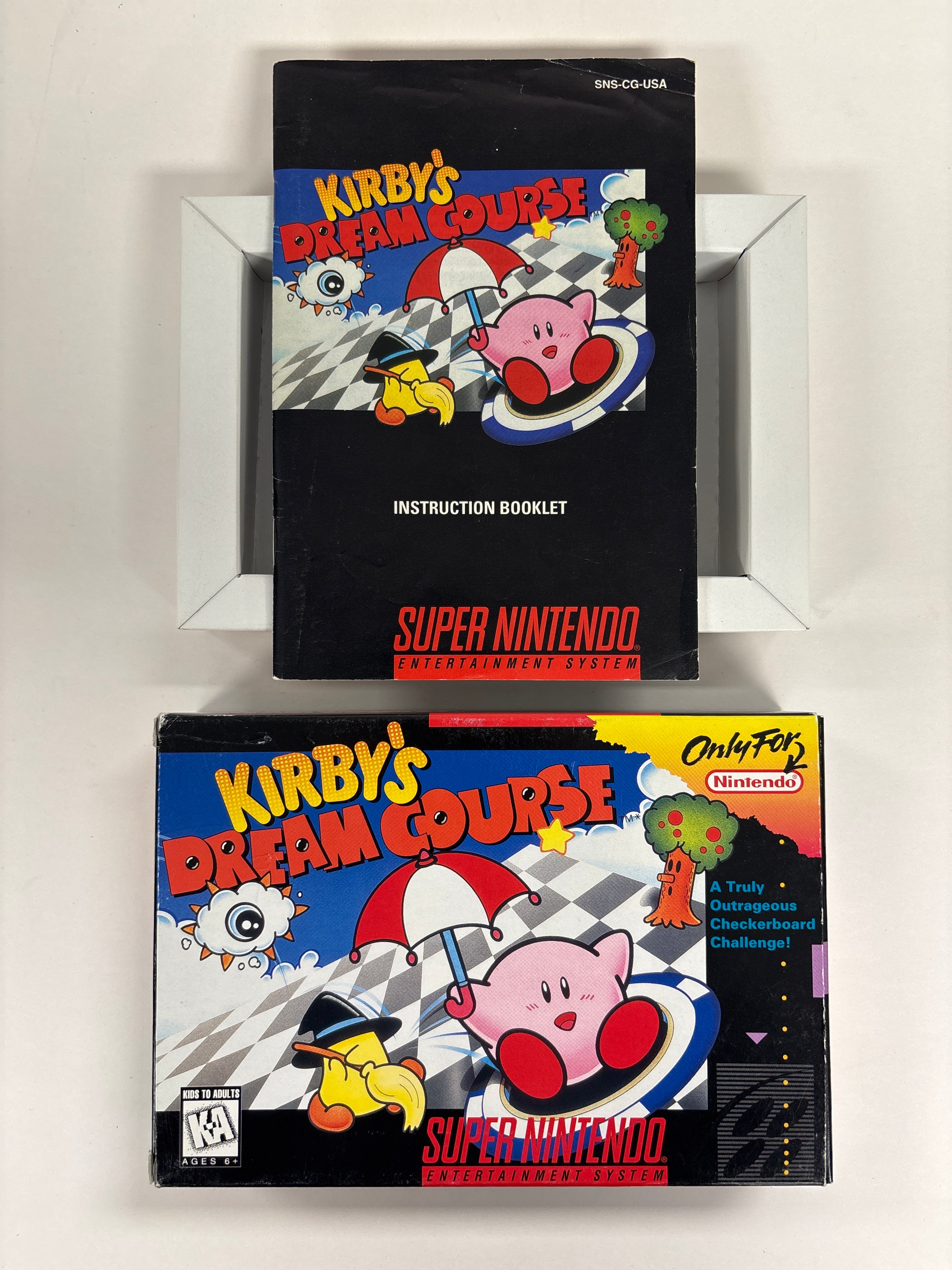 Kirby's Dream Course - Super Nintendo SNES Box & Manual Only No Game