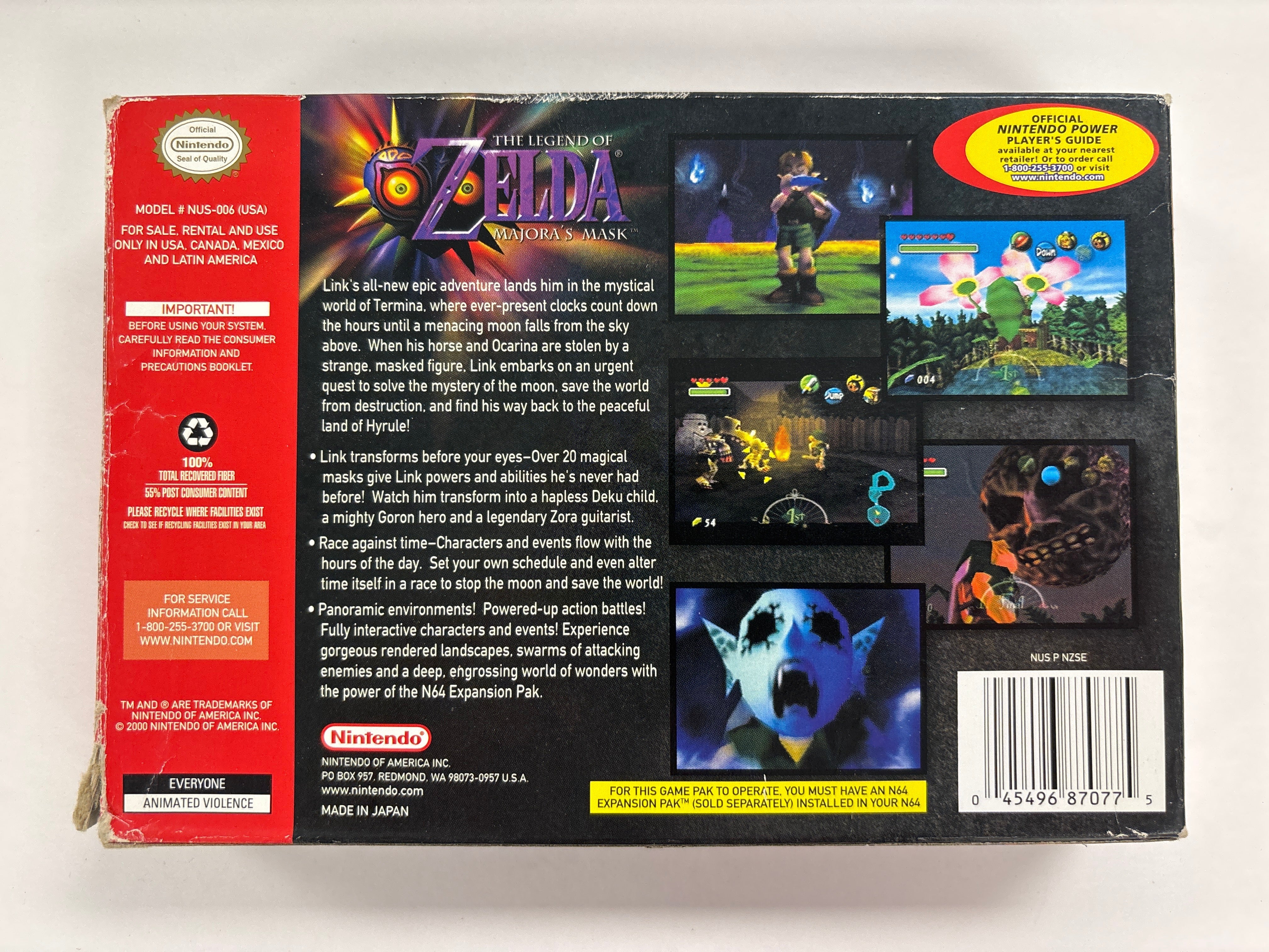 The Legend of Zelda: Majora's Mask Collector's Edition - Nintendo 64 N64 Box & Manuals Only No Game