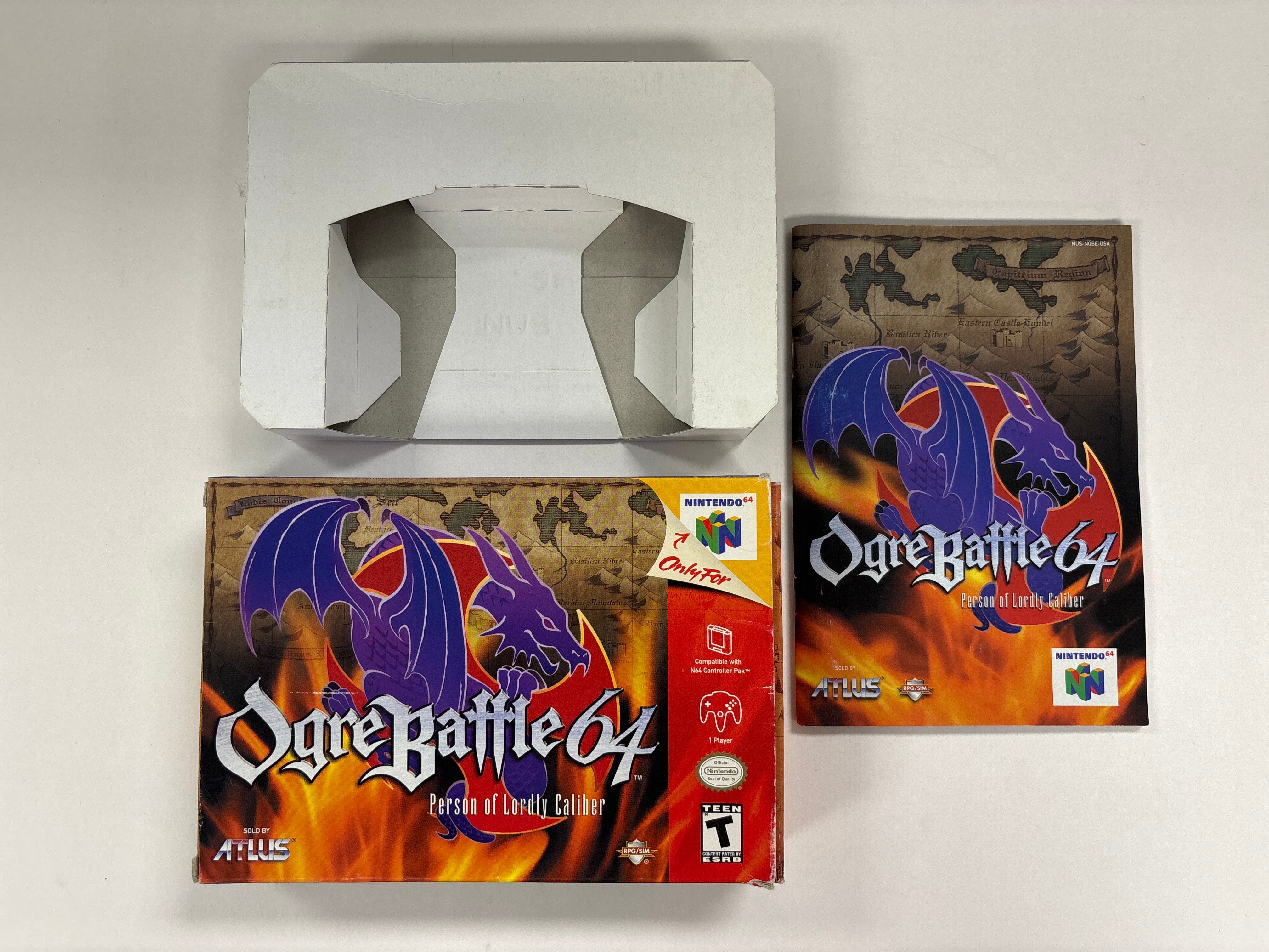 Ogre Battle 64 - Nintendo 64 N64 Box & Manuals Only No Game
