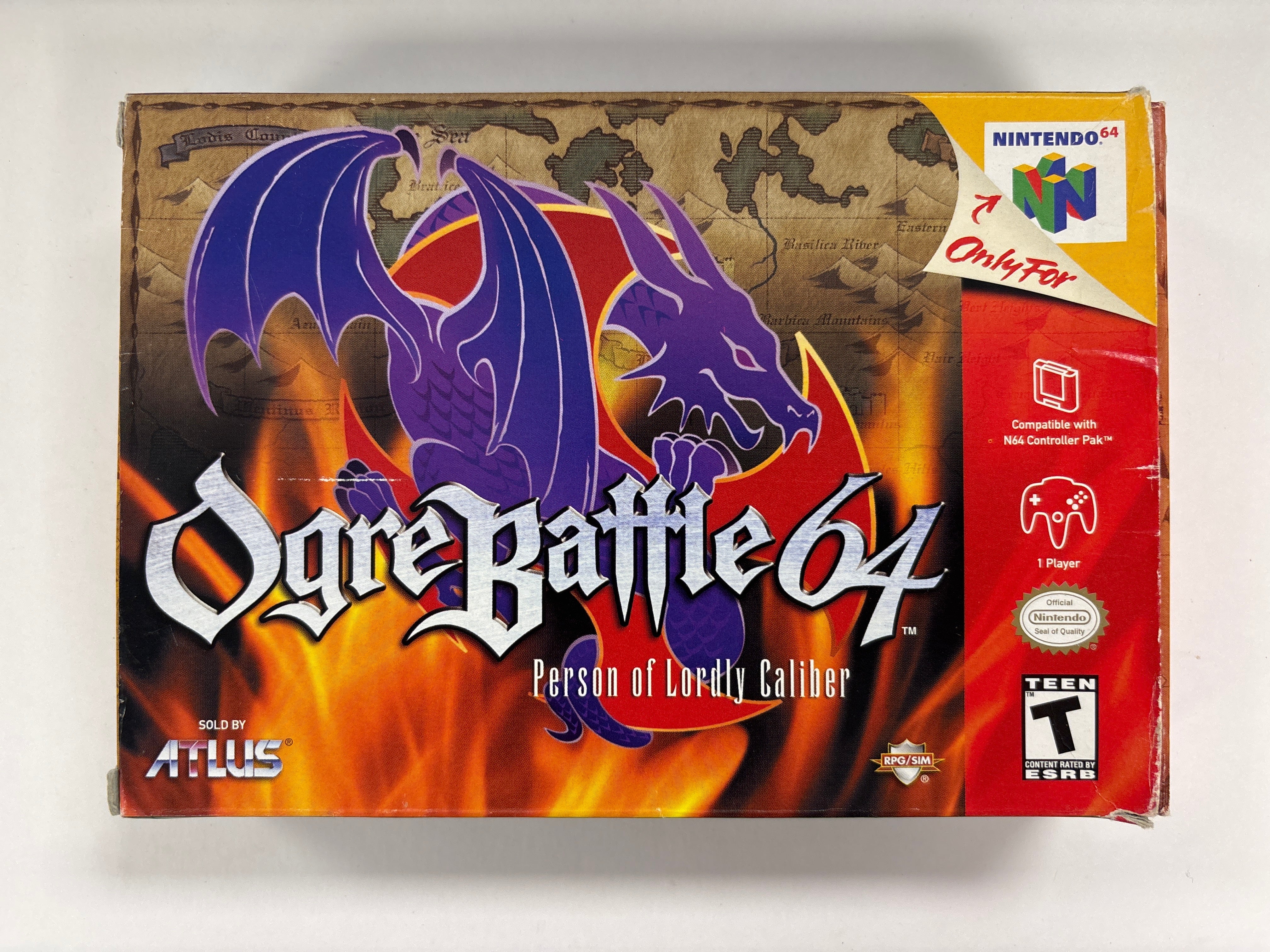Ogre Battle 64 - Nintendo 64 N64 Box & Manuals Only No Game
