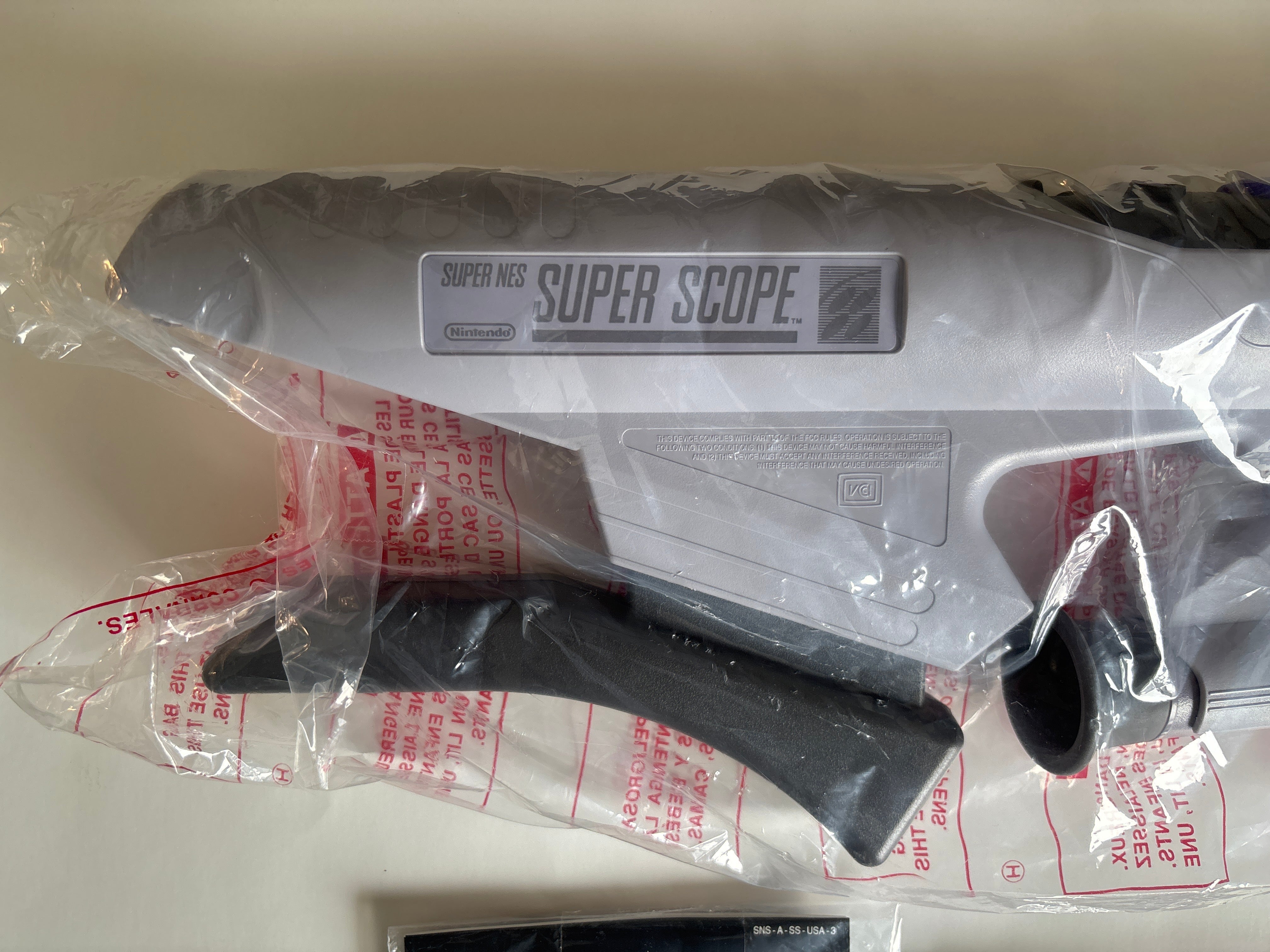 Nintendo Super NES Super Scope 6 Gun Bundle SNES New Sealed In Original Bag!