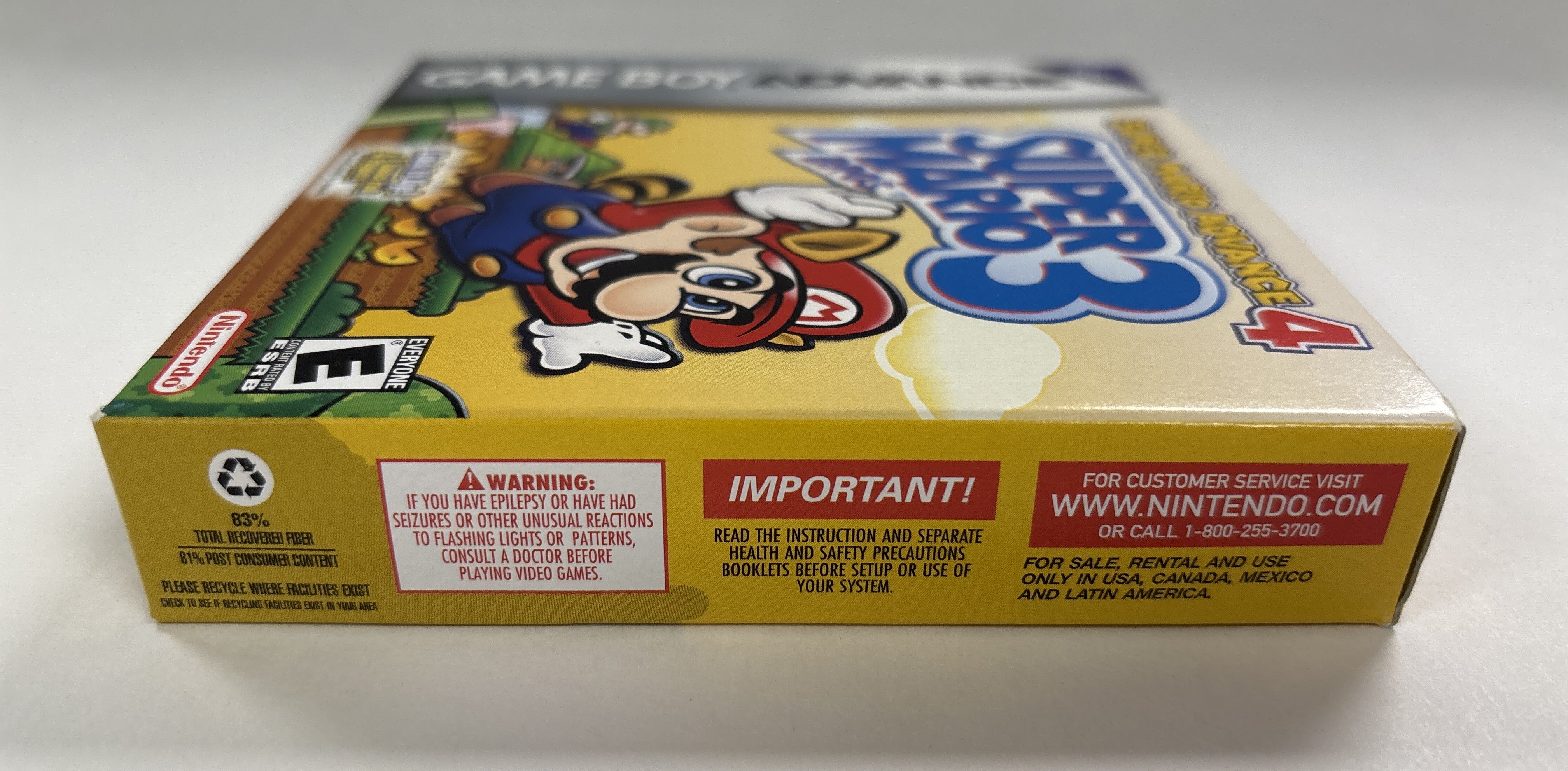 Super Mario Advance 4: Super Mario Bros 3 - Nintendo Game Boy Advance NO GAME Box & Manuals Only + Sealed Card!
