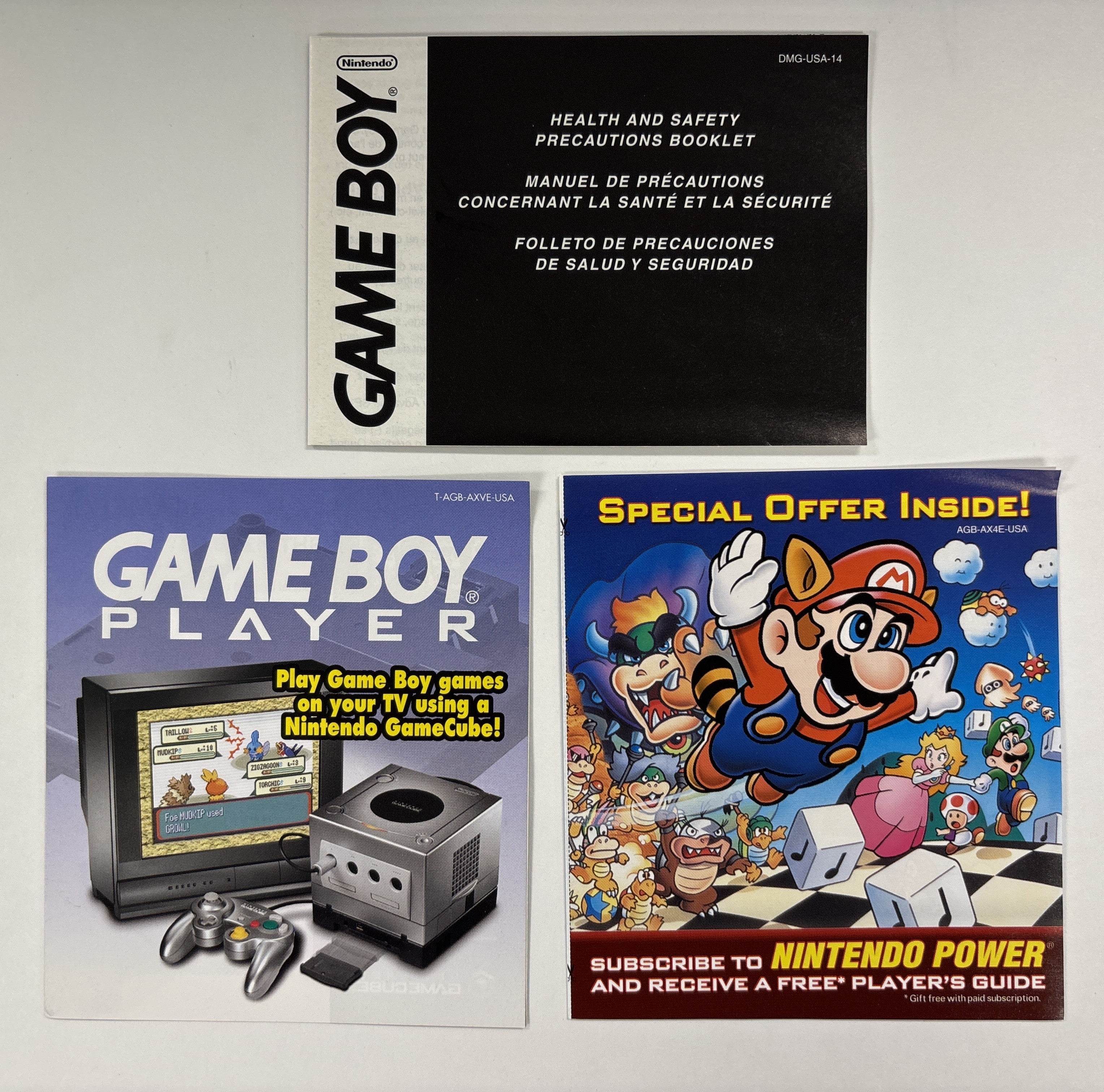 Super Mario Advance 4: Super Mario Bros 3 - Nintendo Game Boy Advance NO GAME Box & Manuals Only + Sealed Card!