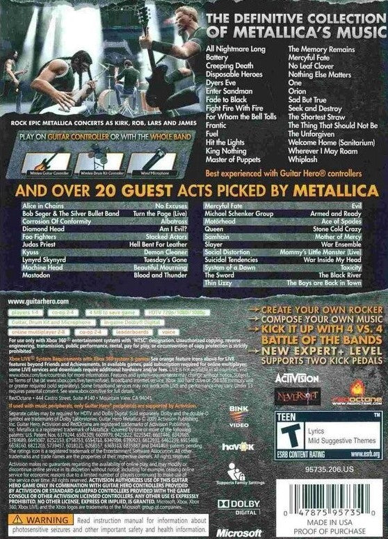 Guitar Hero Metallica PS2 - Video Game - Used - CaveGamers - Image 2