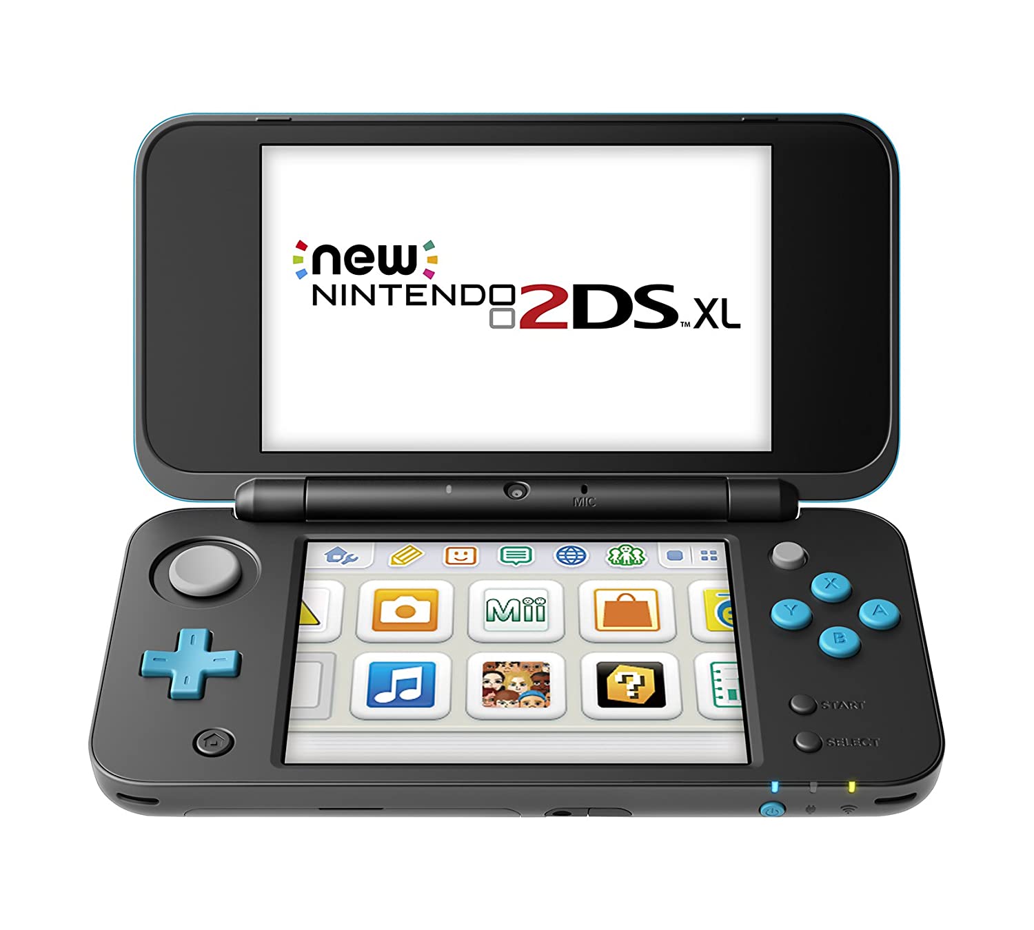 New Nintendo 2DS XL - Turquoise/Black 3DS - Video Game System - Used - CaveGamers
