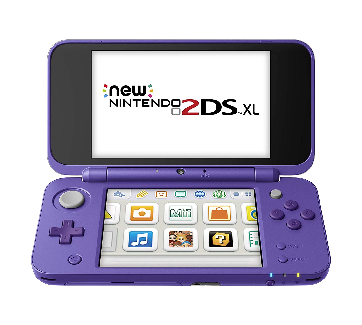 New Nintendo 2DS XL - Purple/Silver 3DS - Video Game System - Used - CaveGamers