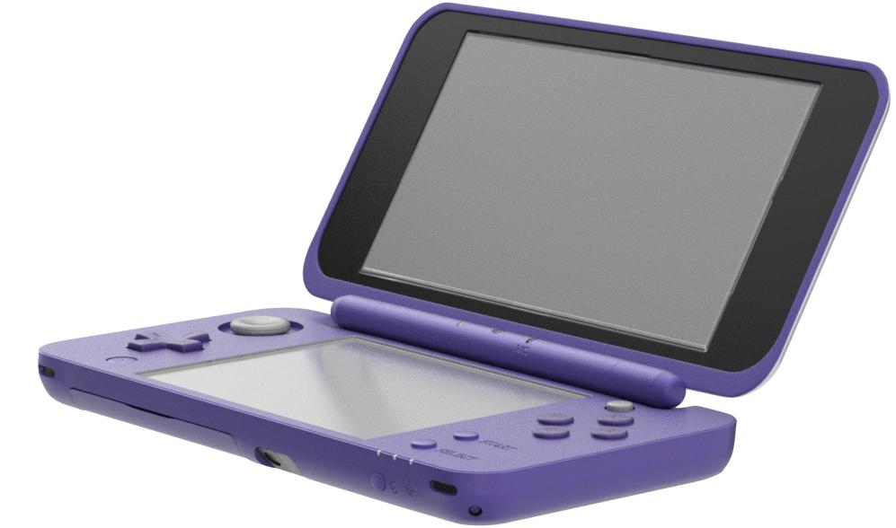 New Nintendo 2DS XL - Purple/Silver 3DS - Video Game System - Used - CaveGamers - Image 2