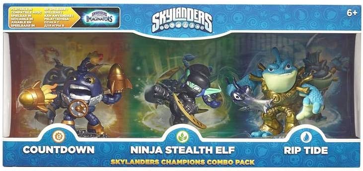 Skylanders Imaginators Classic Triple Pack - Countdown, Stealth Elf and Rip Tide Xbox One - Video Game Accessory - New - CaveGamers