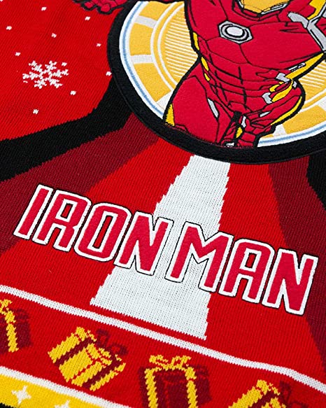 Marvel Iron Man Stark Tower Jumper / Ugly Christmas Sweater - Small
