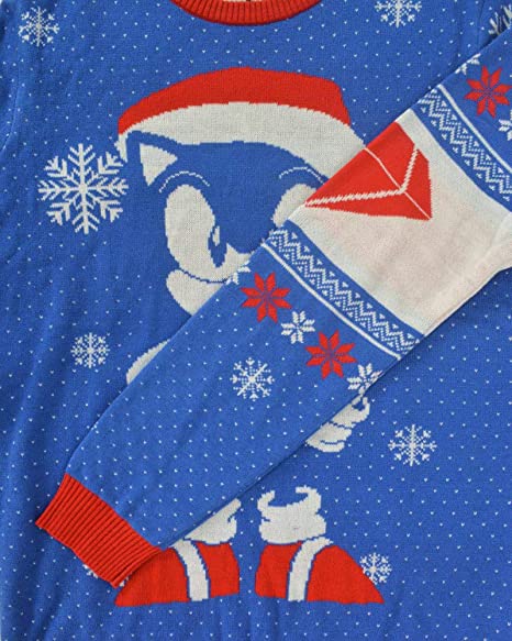 Sonic the Hedgehog Gem Jumper / Ugly Christmas Sweater - XS