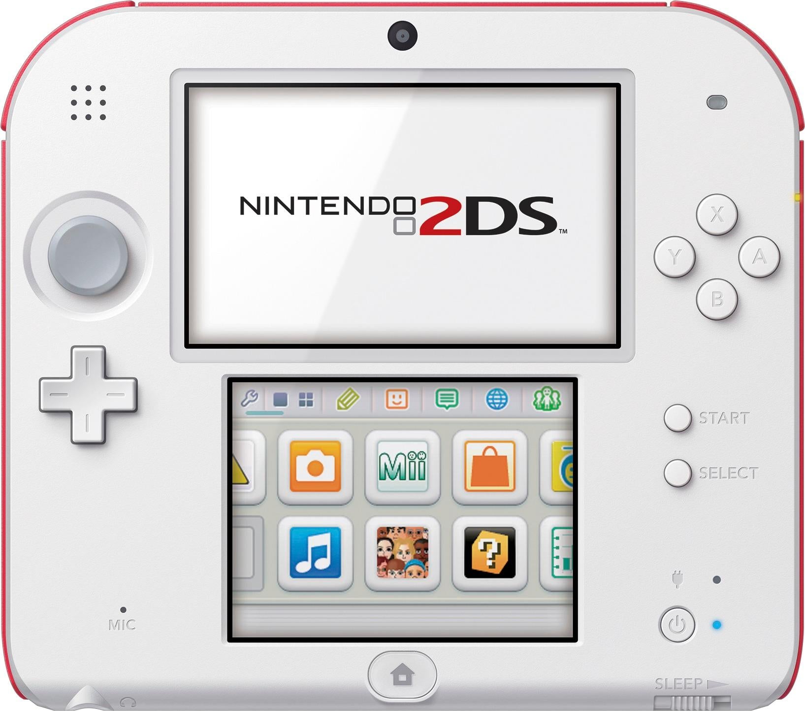 Nintendo 2DS - Scarlet Red / White 3DS - Video Game System - Used - CaveGamers