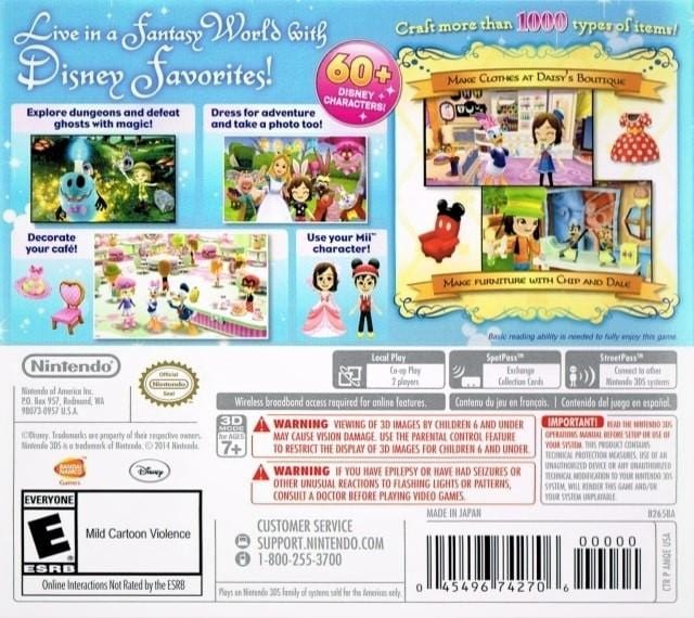 Disney Magical World 3DS - Video Game - Used - CaveGamers - Image 2