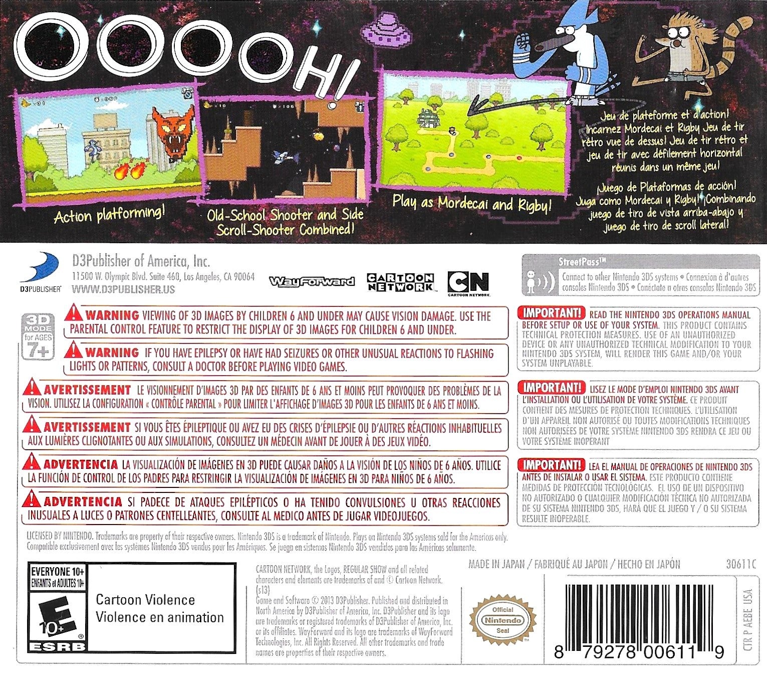 Regular Show: Mordecai and Rigby in 8-Bit Land 3DS - Video Game - Used - CaveGamers - Image 2