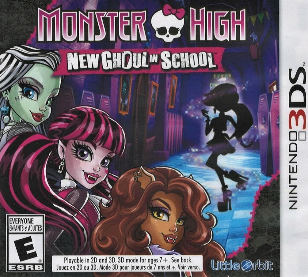 Monster High New Ghoul in School 3DS - Video Game - Used - CaveGamers