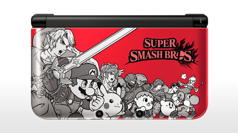 Nintendo 3DS XL - Super Smash Bros Limited Edition Red - Video Game System - Used - CaveGamers
