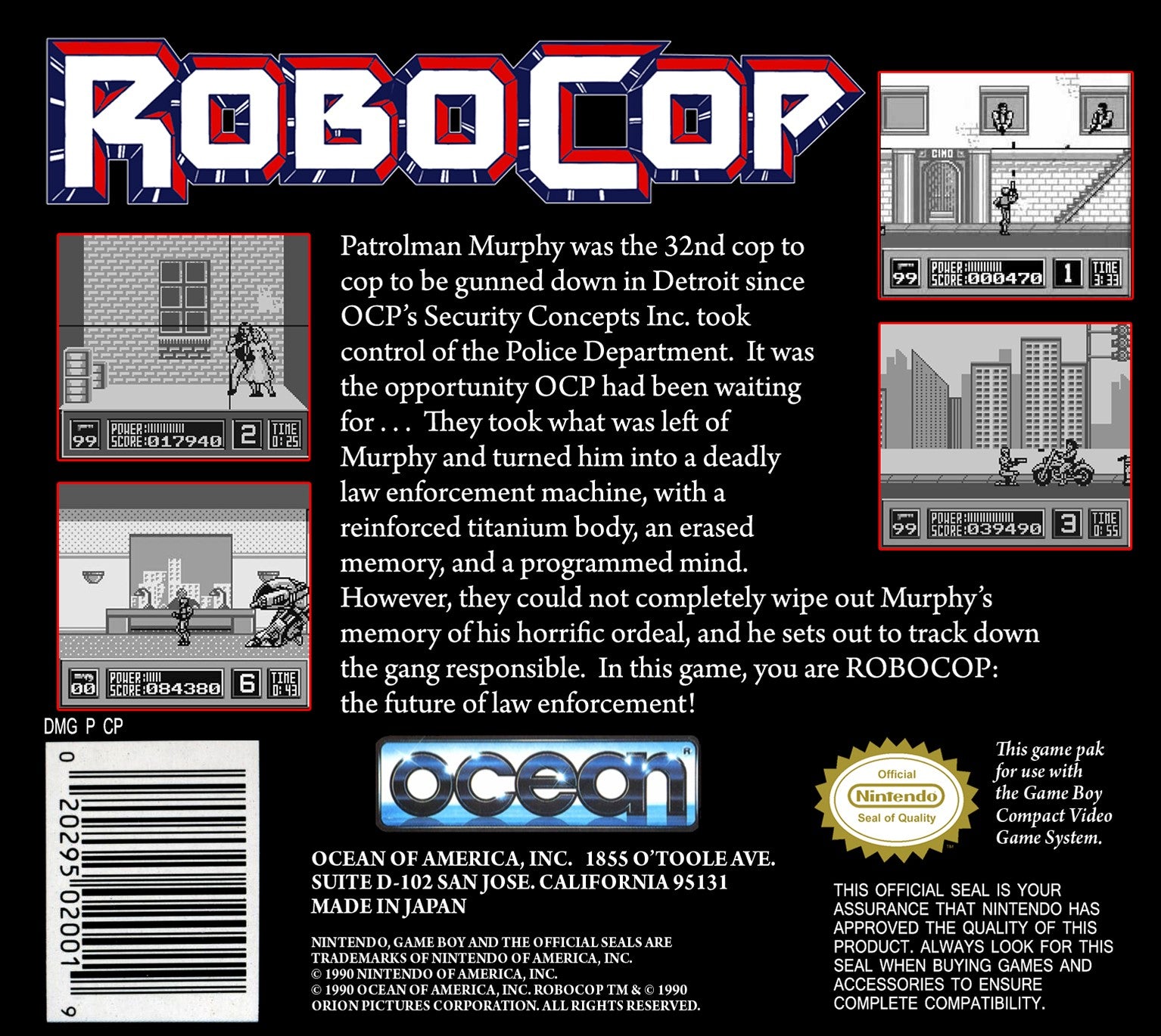 RoboCop Game Boy - Video Game - Used - CaveGamers - Image 2