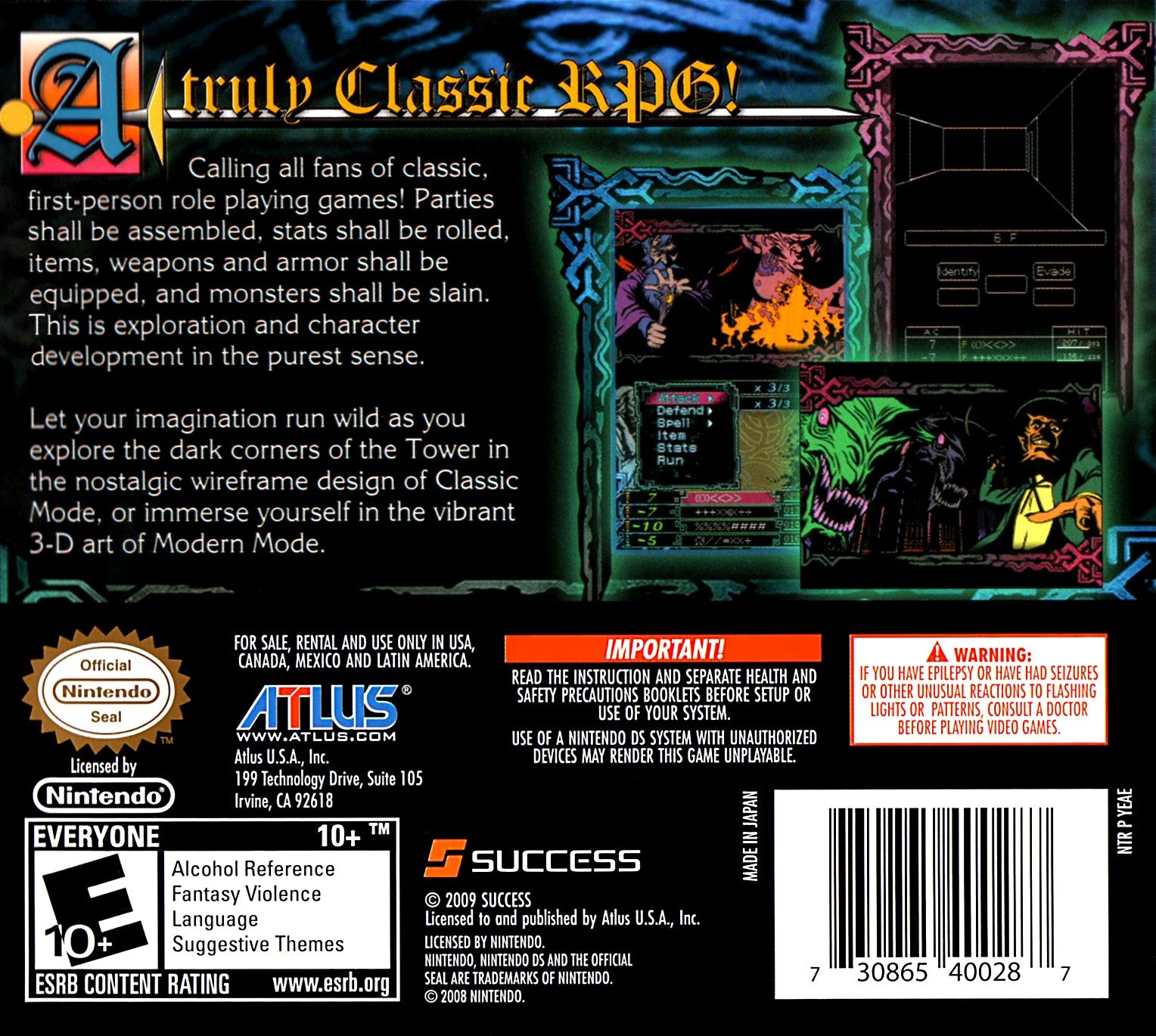 The Dark Spire DS - Video Game - Used - CaveGamers - Image 2