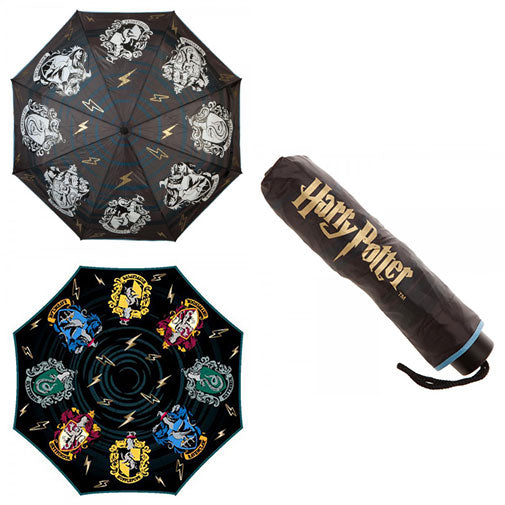 Harry Potter: Hogwarts Houses Color Changing Umbrella - Toys - New - CaveGamers