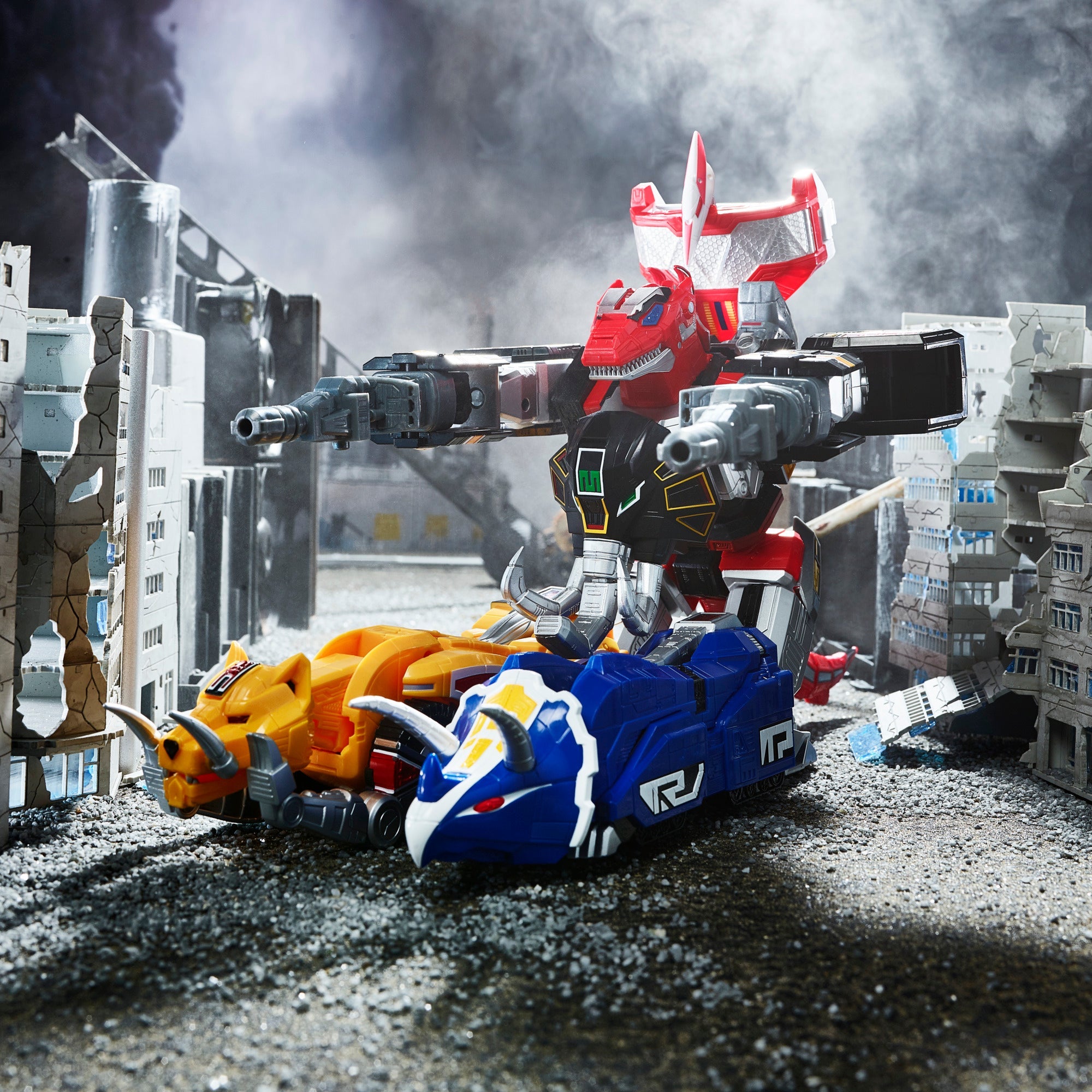 Mighty Morphin Dino Megazord - Power Rangers: Lightning Collection Zord Ascension Project 1:144